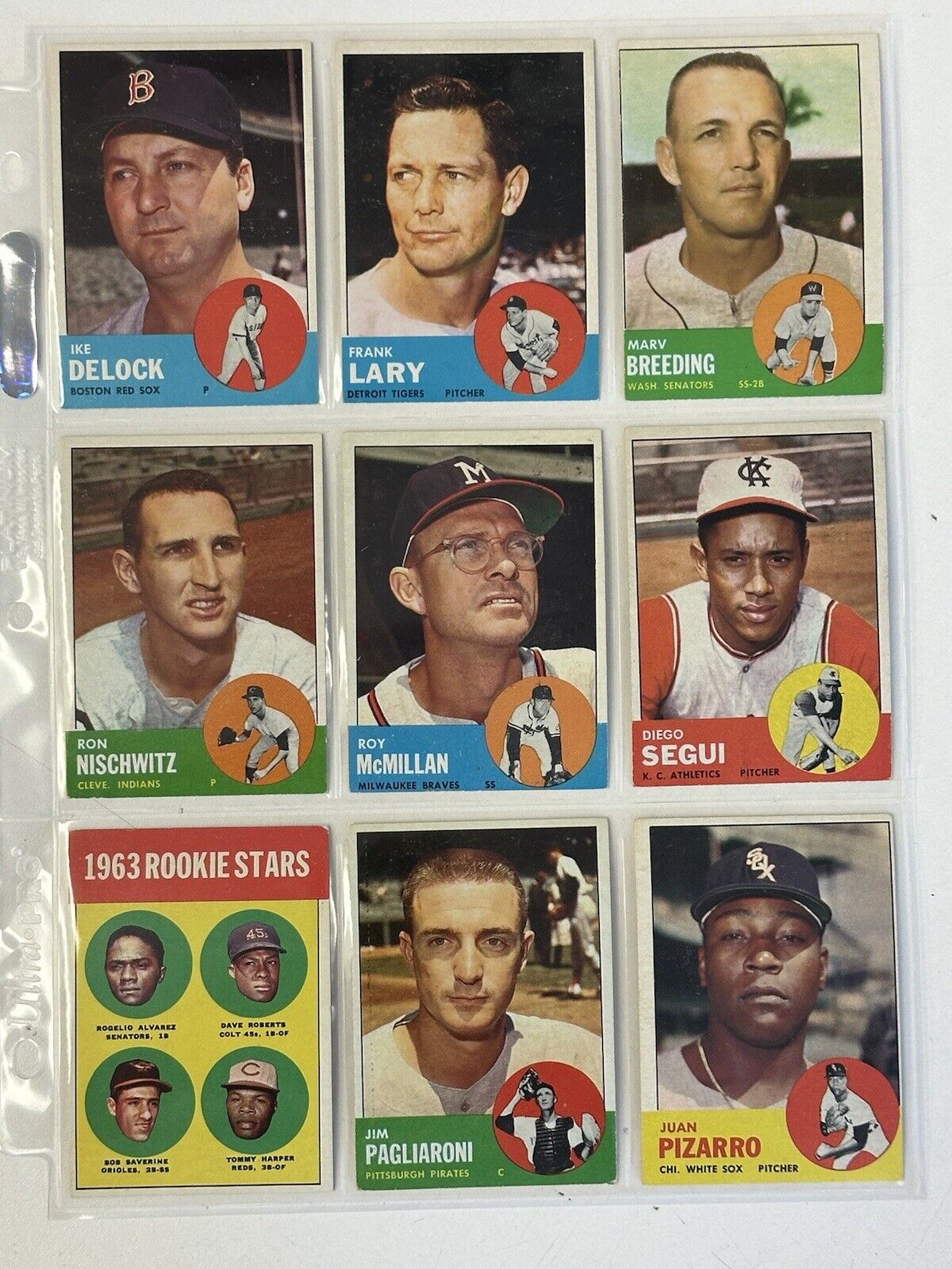 1963 Topps Baseball Starter Set Lot of 159 Different Overall EX , few lesser