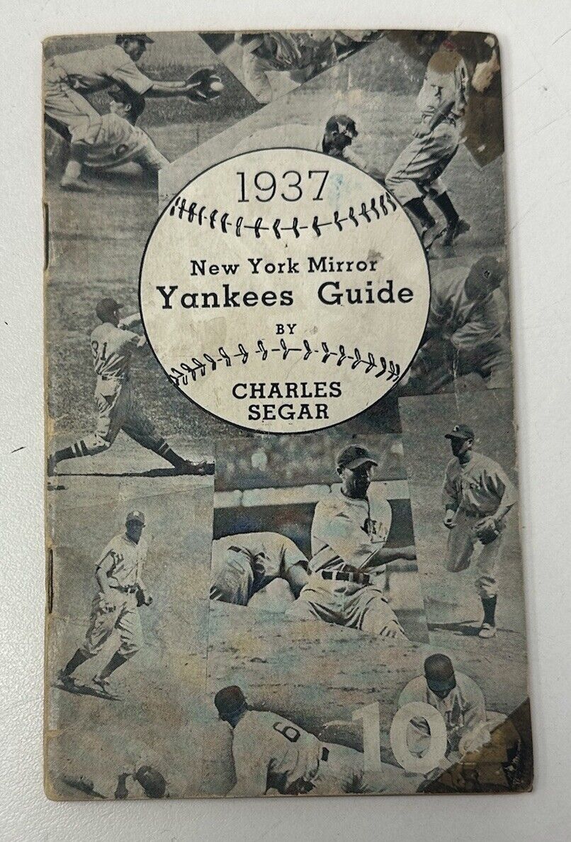 1937 New York Mirror Yankees Guide by Charles Segar w/ Ruth Gehrig DiMaggio RARE