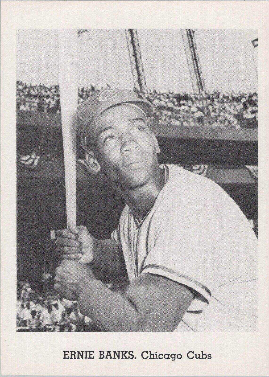 Ernie Banks  5x7 1962 Chicago Cubs Jay Publishing Team Photo