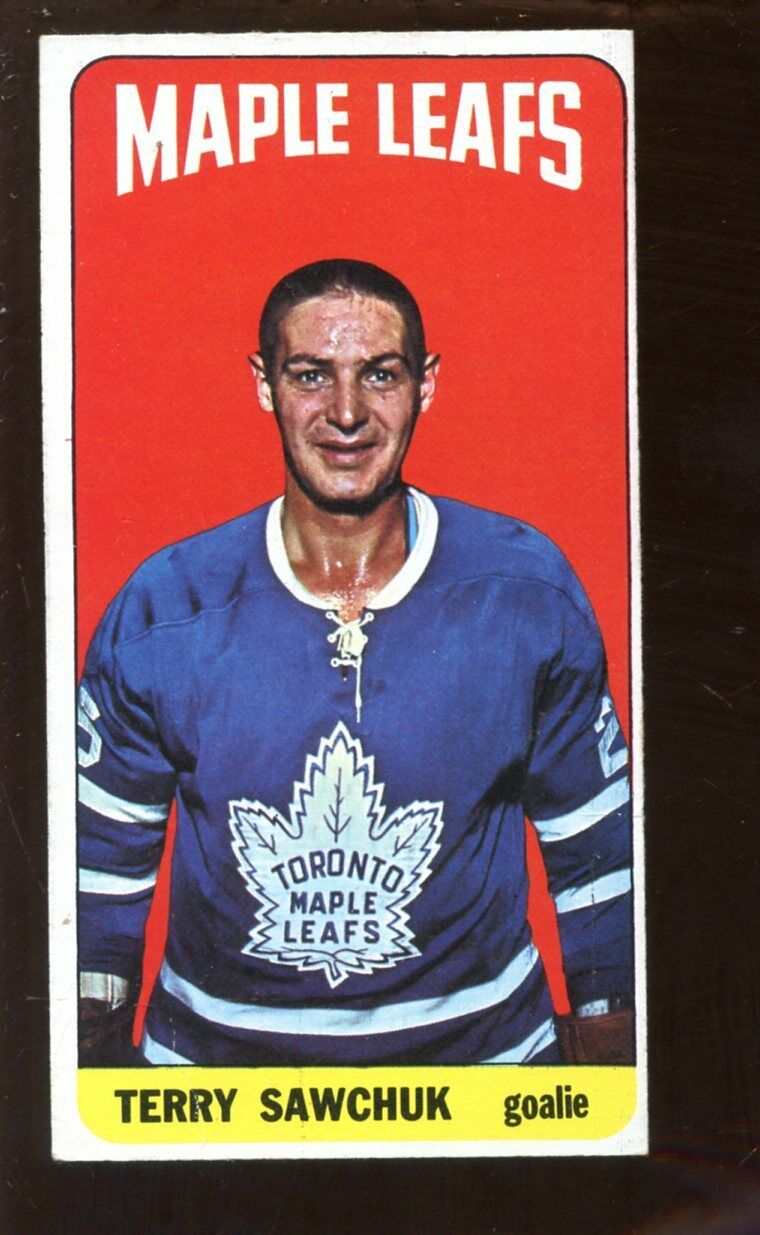 1965 Topps Hockey Card #6 Terry Sawchuk Toronto Maple Leafs