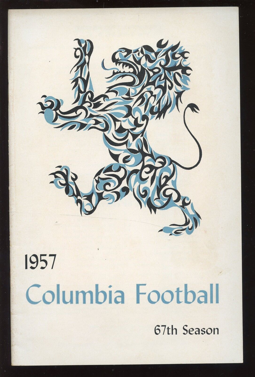 1957 NCAA Football Columbia Media Guide EXMT+
