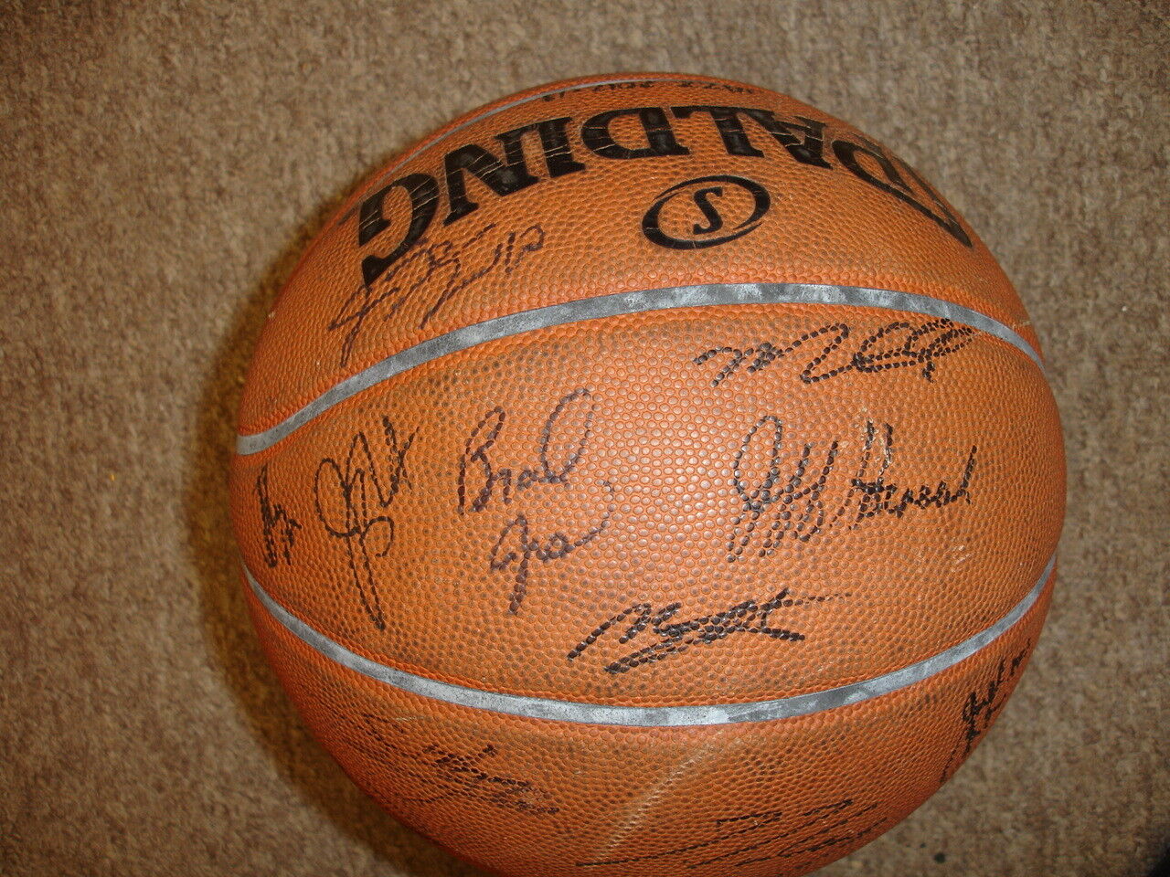 2012-13 Utah Jazz Team Signed Official NBA Basketball w/ LOA 21 signatures