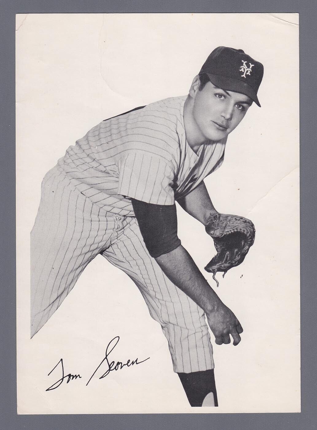 Tom Seaver New York Mets 1971 Production Artwork Print 6.5 x 9"