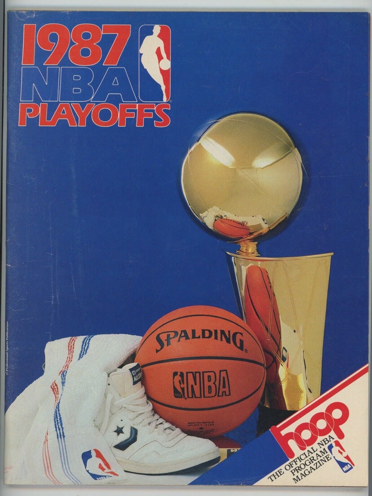 April 23 / 27, 1987 NBA Playoffs Program Bulls @ Celtics w/ Michael Jordan