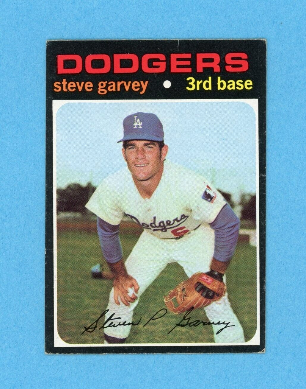 1971 Topps #341 Steve Garvey Los Angeles Dodgers Rookie Baseball Card EX ap wrks