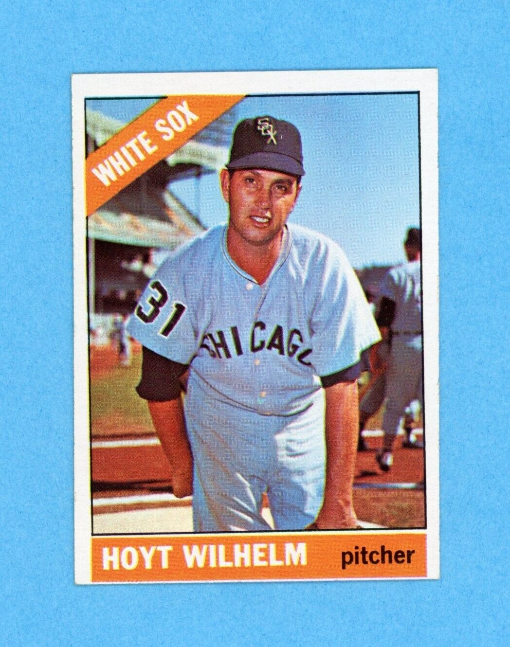 1966 Topps #510 Hoyt Wilhelm Chicago White Sox Baseball Card Ex/Mt - NM o/c