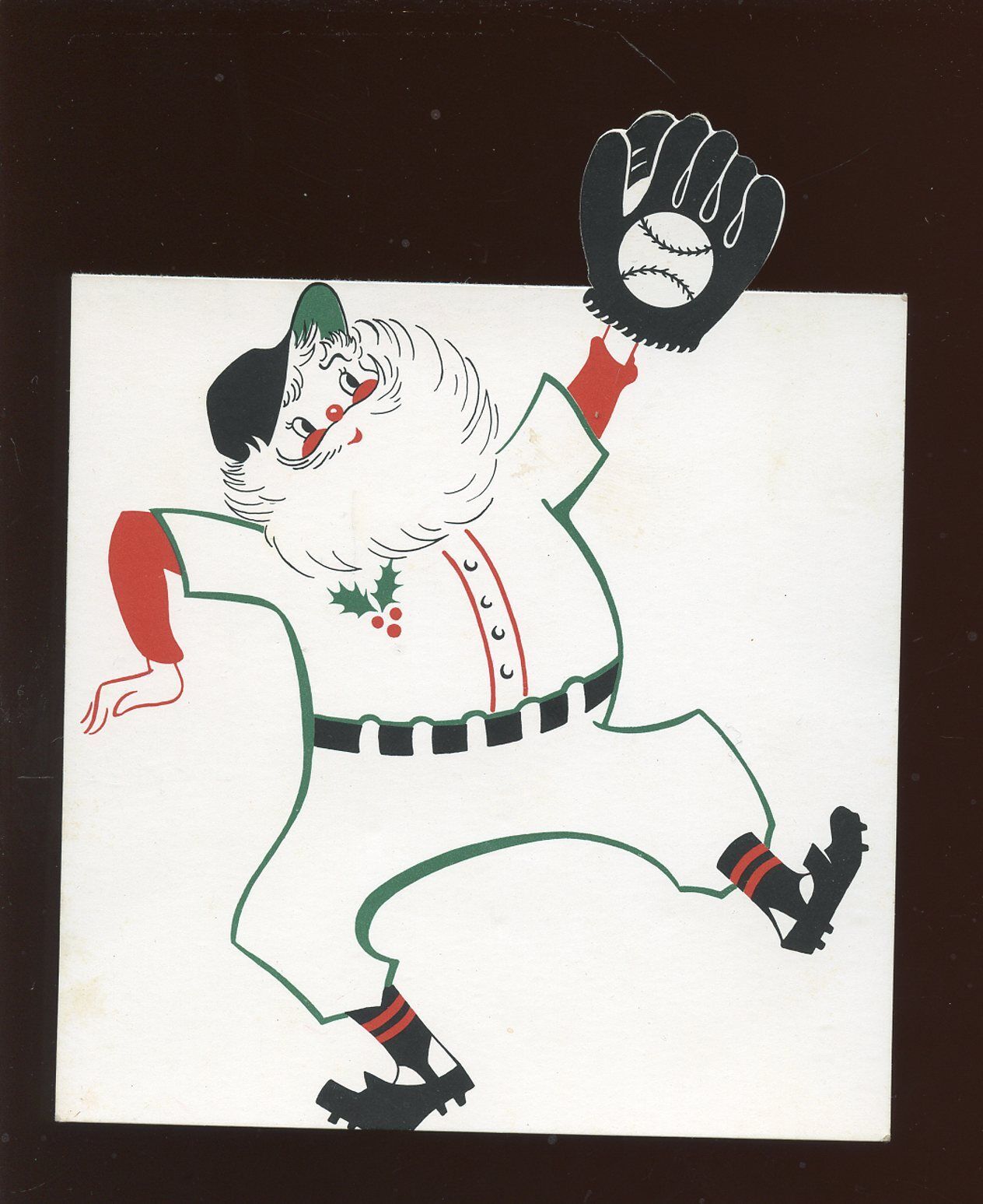 Vintage Original Vic Wertz Christmas Card