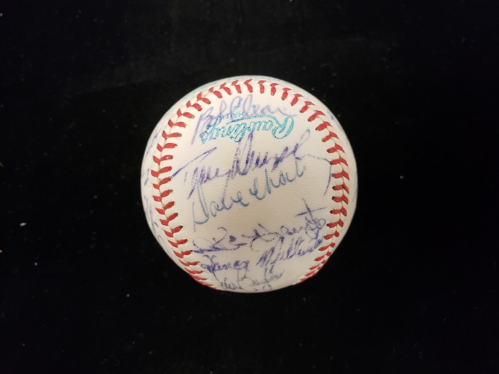 1977 California Angels Autographed Baseball - 27 Signatures - JSA LOA