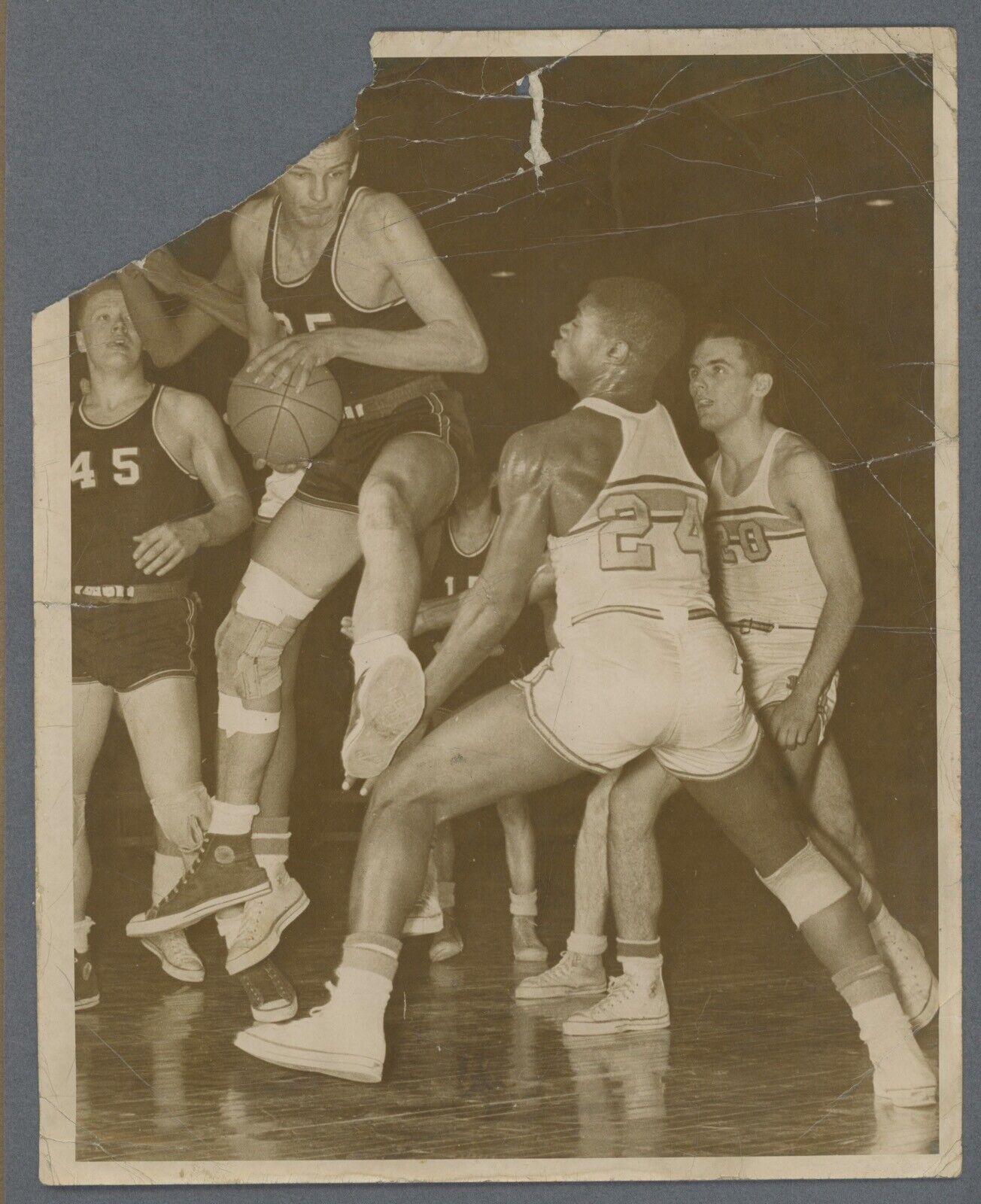 Lot of 10 Press Wire Photos • Willie Somerset (ABA) • Duquesne Univ + HS Photos