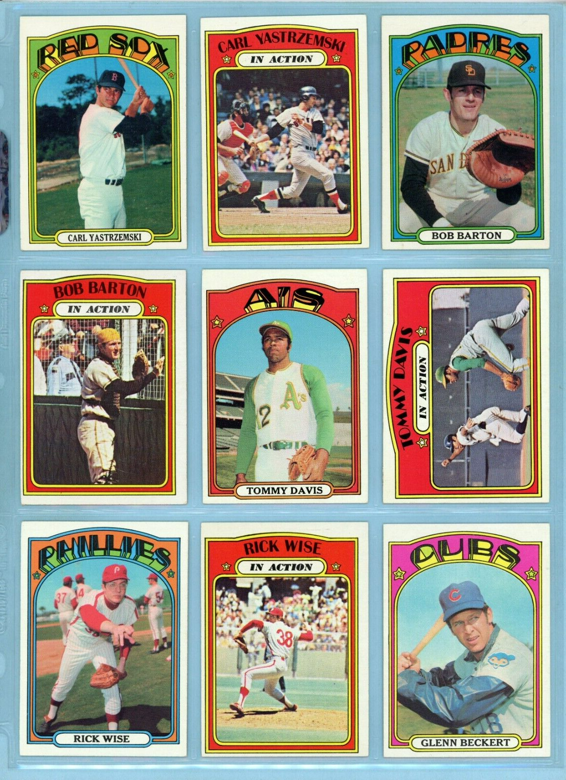 1972 Topps Baseball Starter Set Lot of 452 Different (#1-525 range w/ Stars) EM