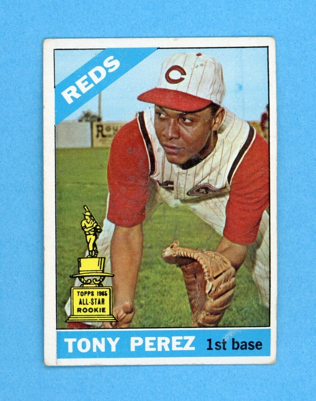 1966 Topps #72 Tony Perez Cincinnati Reds Baseball Card Vg/Ex app vlwbrc