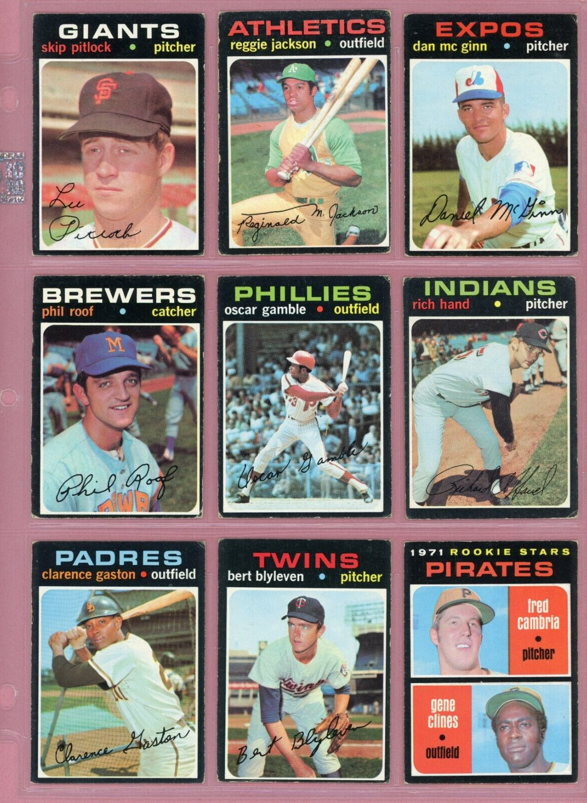 1971 Topps Starter Set Lot of 520 Diff Baseball Cards Series 1 thru 4 VG - VG+