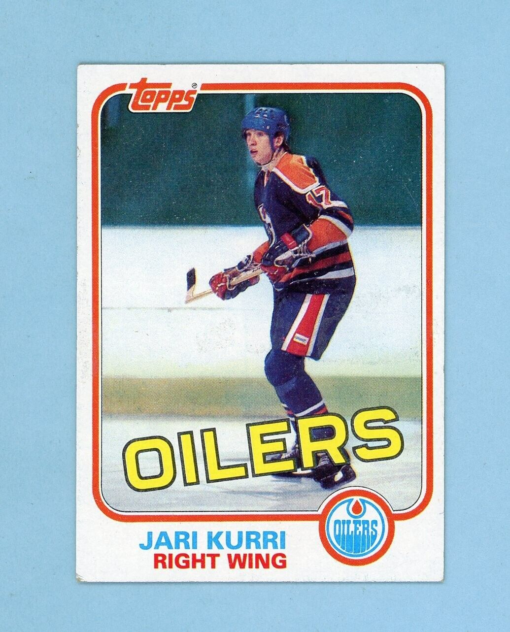 1981-82 Topps #18 Jari Kurri Edmonton Oilers Rookie Hockey Card EX - EX+