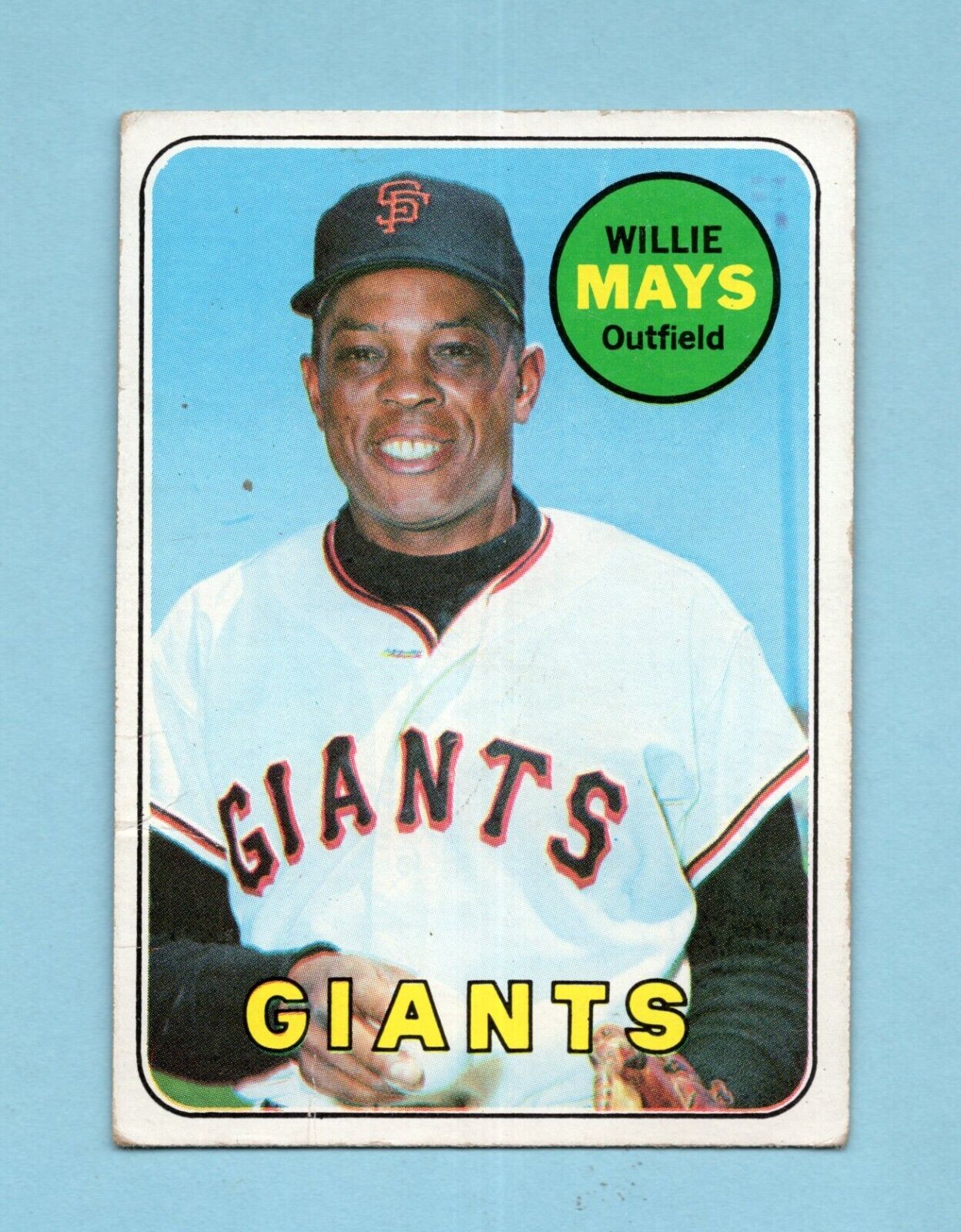 1969 Topps #190 Willie Mays San Francisco Giants Baseball Card Vg/Ex wk/cr ab