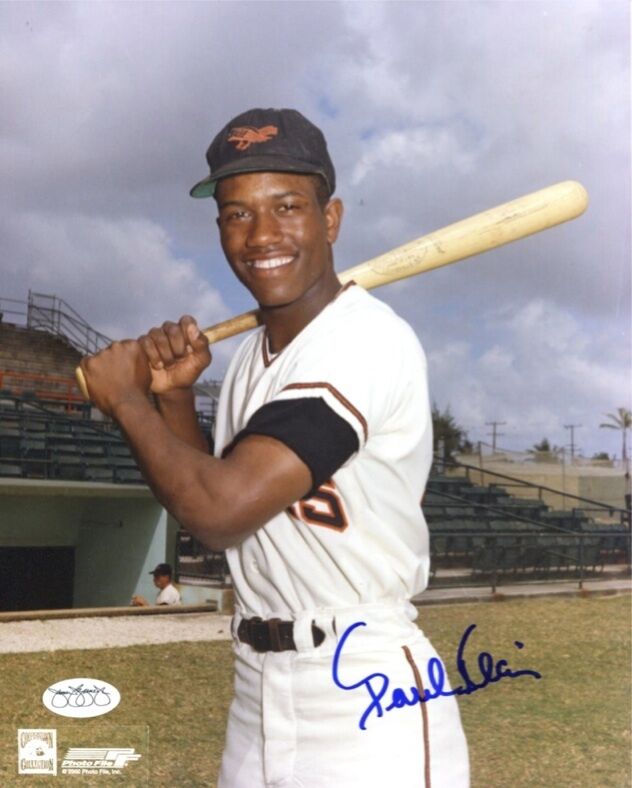 Paul Blair Orioles 8X10 Color Photo Auto B&E Hologram