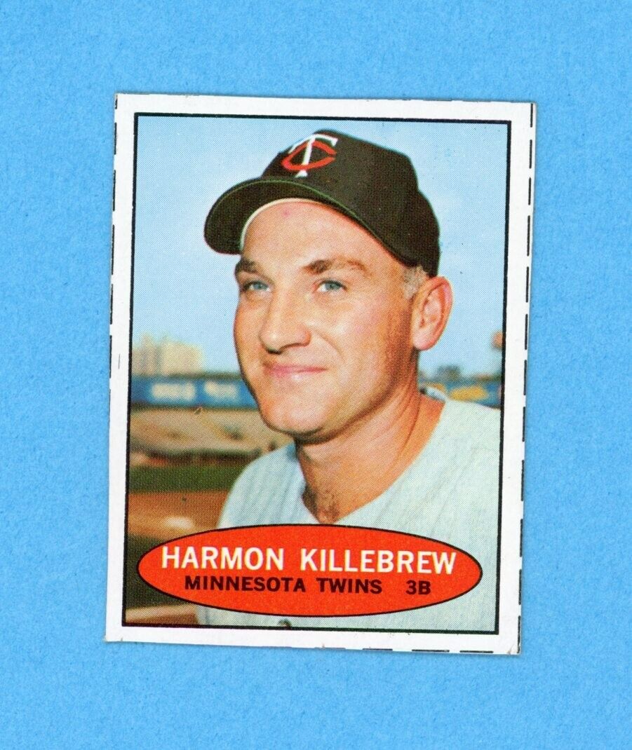 1971 Bazooka Unnumbered Harmon Killebrew Minnesota Twins Baseball Card Ex/Mt