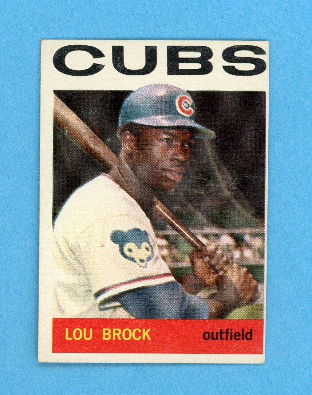 1964 Topps #29 Lou Brock Chicago Cubs Baseball Card EX+ - Ex/Mt o/c dc bk