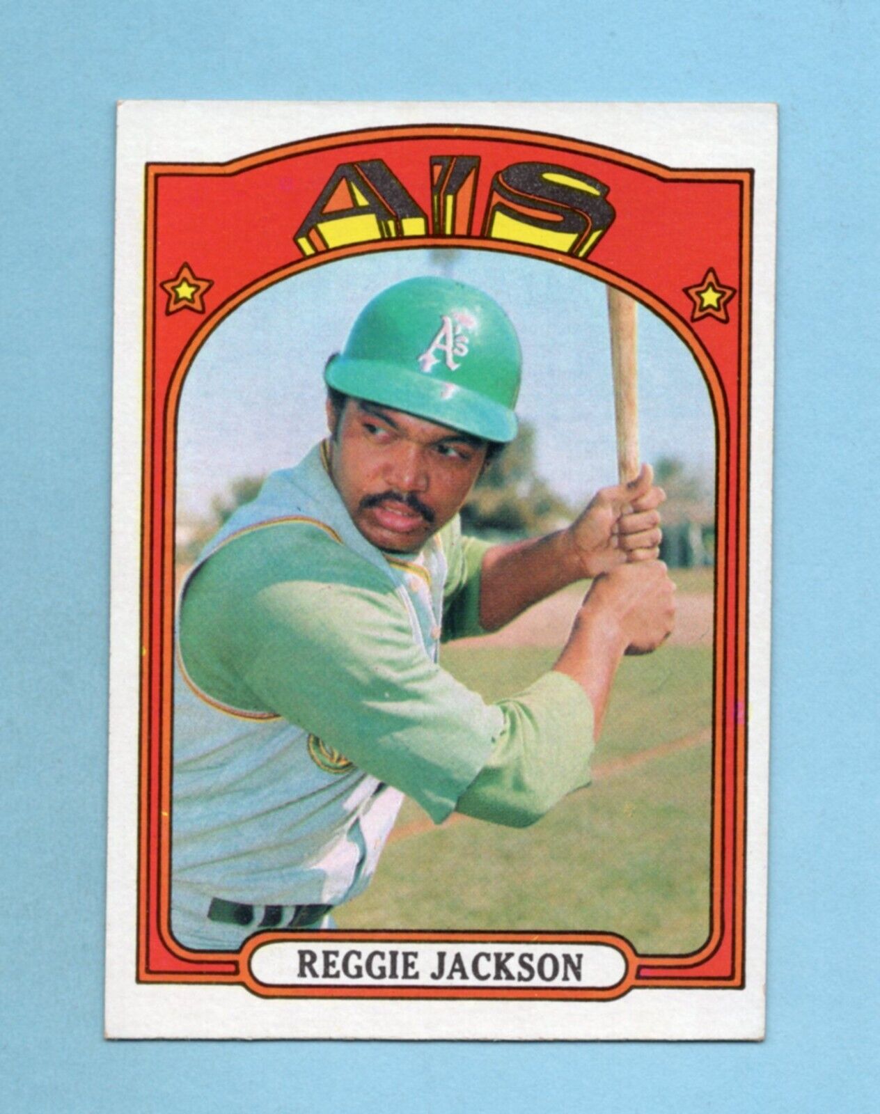 1972 Topps #435 Reggie Jackson Oakland A's Baseball Card Ex/Mt