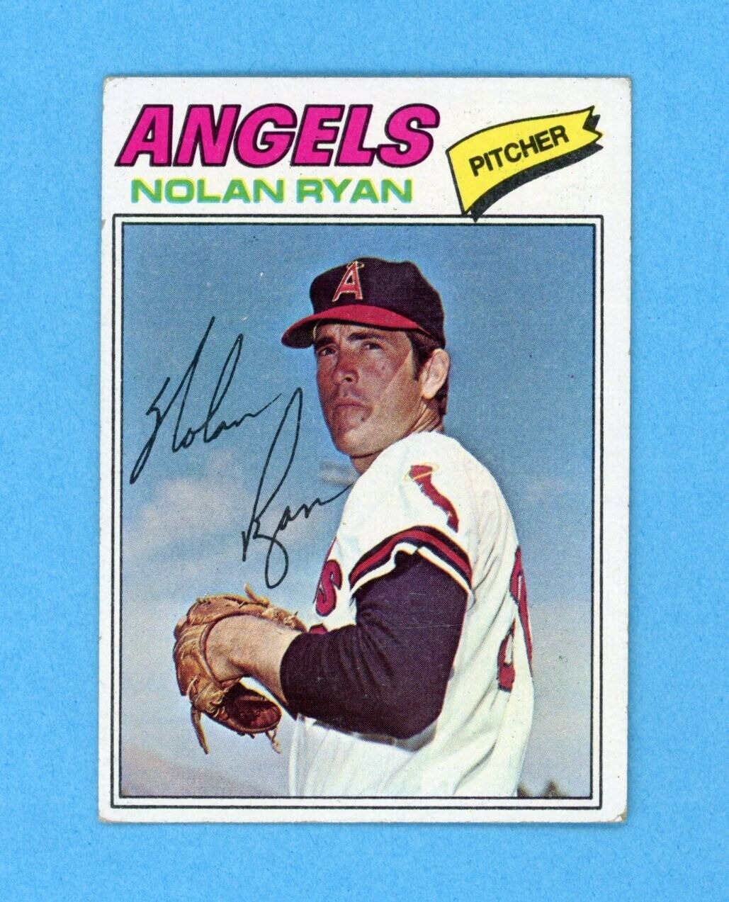 1977 Topps #650 Nolan Ryan California Angels Baseball Card EX