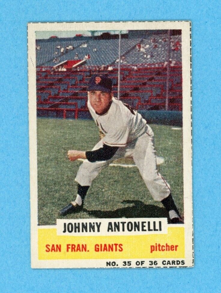 1960 Bazooka #35 Johnny Antonelli San Francisco Giants Baseball Card