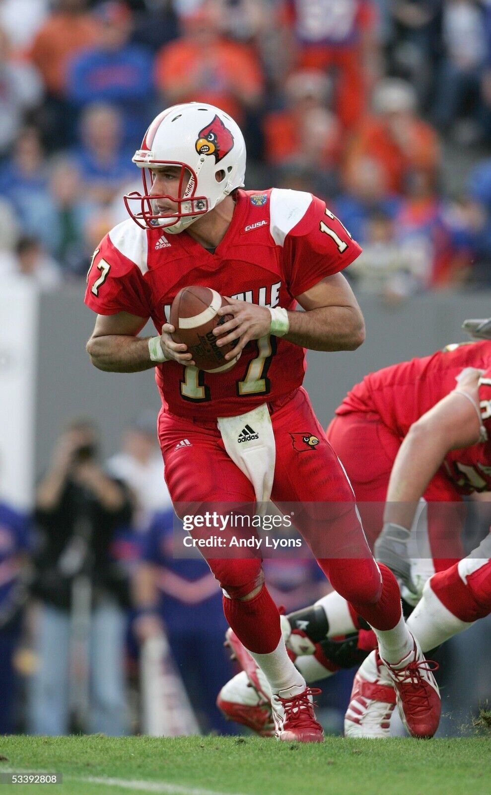 2004 Stefan LeFors #17 Louisville Liberty Bowl GAME USED SIGNED Cleats w/ PHOTO