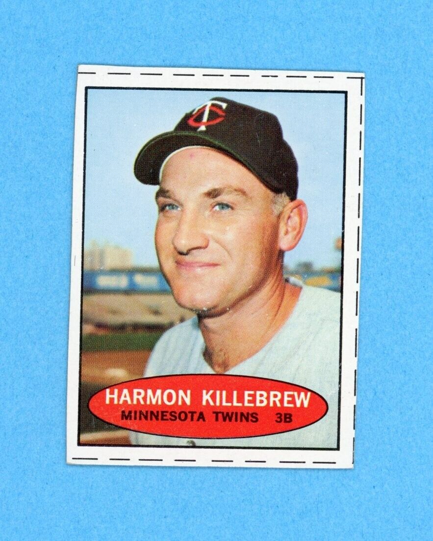 1971 Bazooka Unnumbered Harmon Killebrew Minnesota Twins Baseball Card Ex/Mt