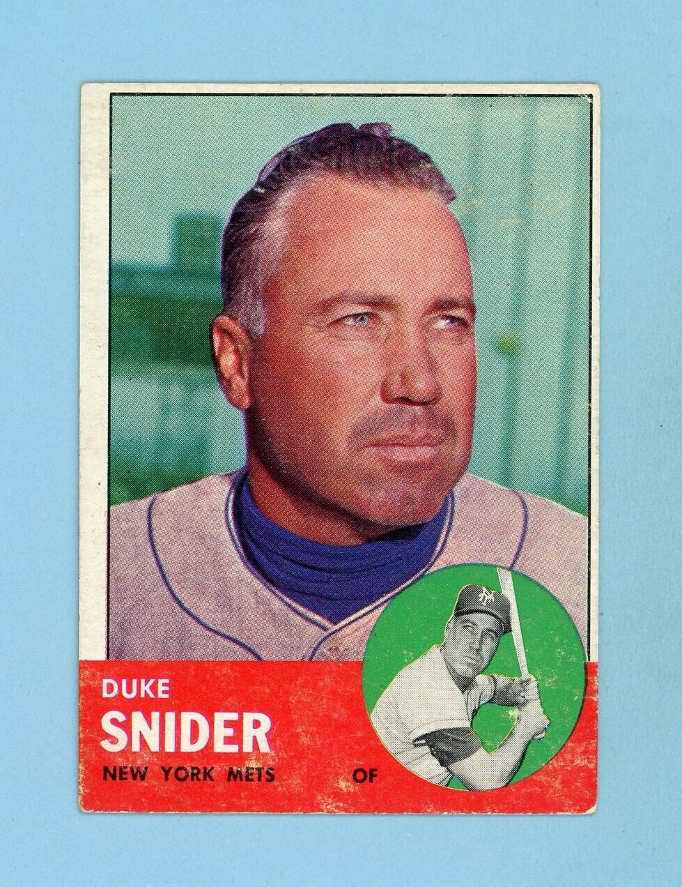 1963 Topps #550 Duke Snider New York Mets High Number Baseball Card EX