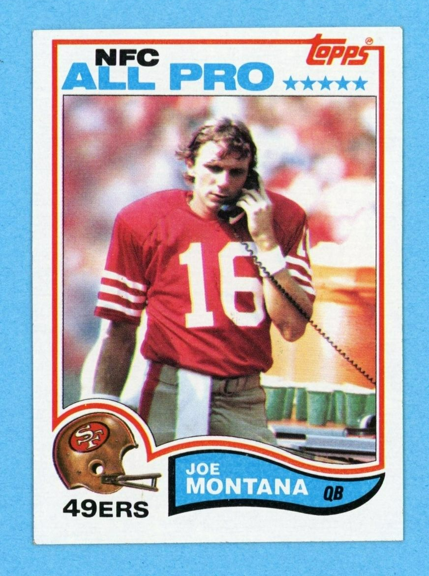 1982 Topps #488 Joe Montana San Francisco 49ers Football Card Ex/Mt - NM