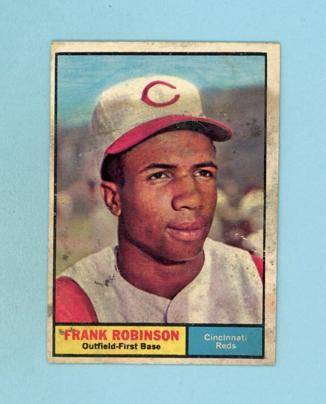 1961 Topps #360 Frank Robinson Cincinnati Reds Baseball Card Low Grade