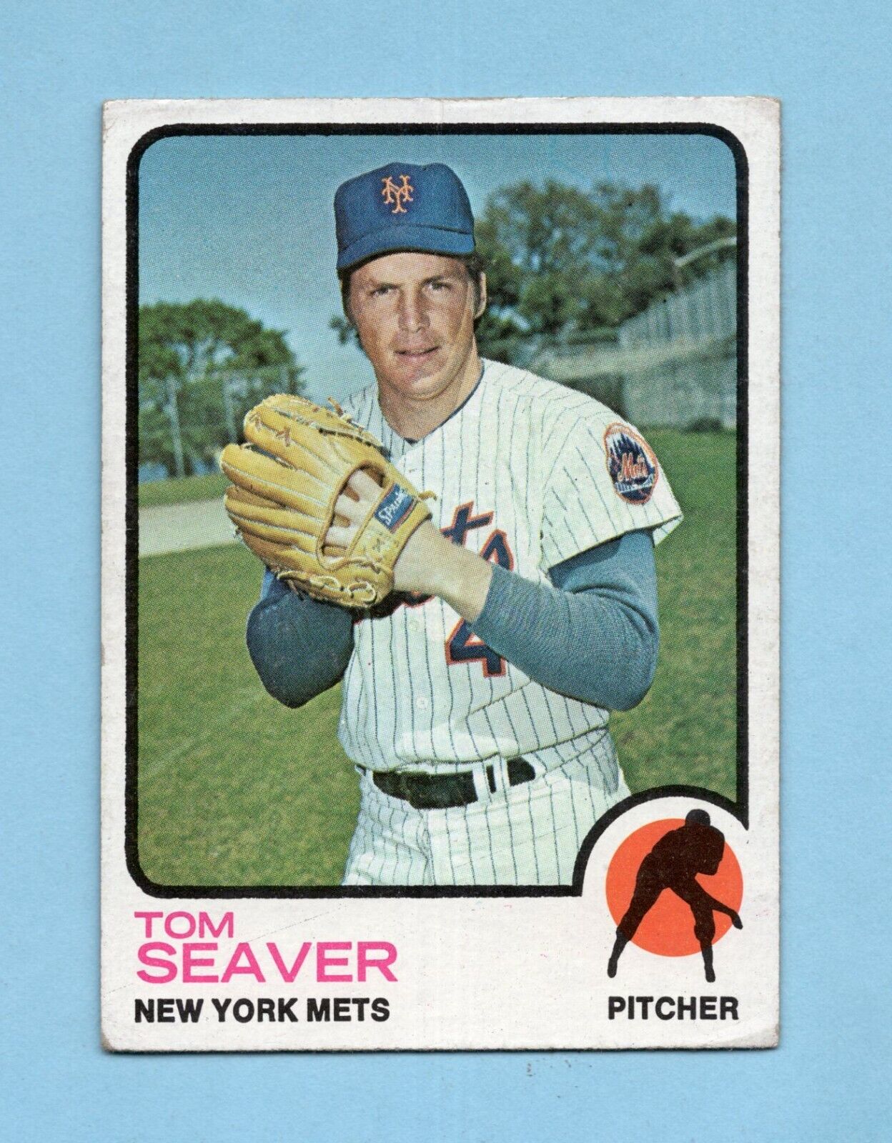 1973 Topps #350 Tom Seaver New York Mets Baseball Card Vg/Ex app str/wrk