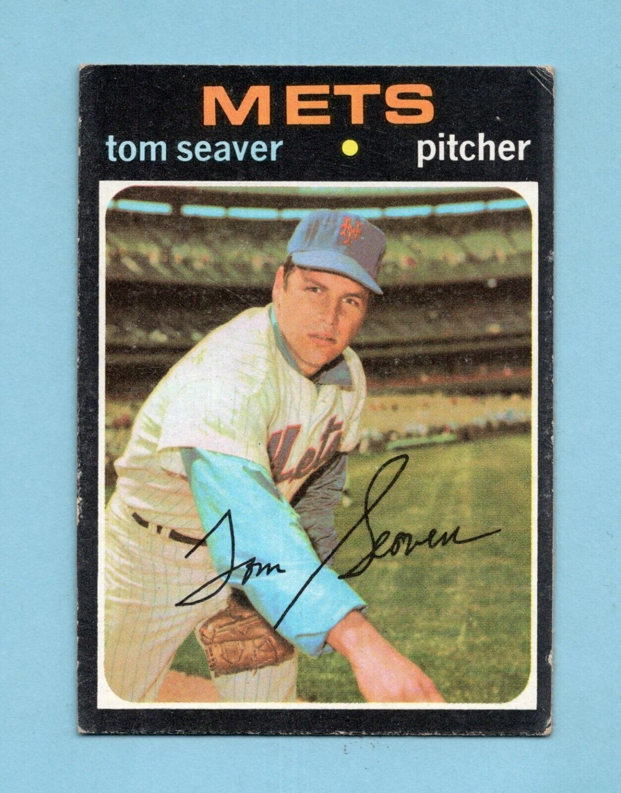 1971 Topps #160 Tom Seaver New York Mets Baseball Card Vg/Ex