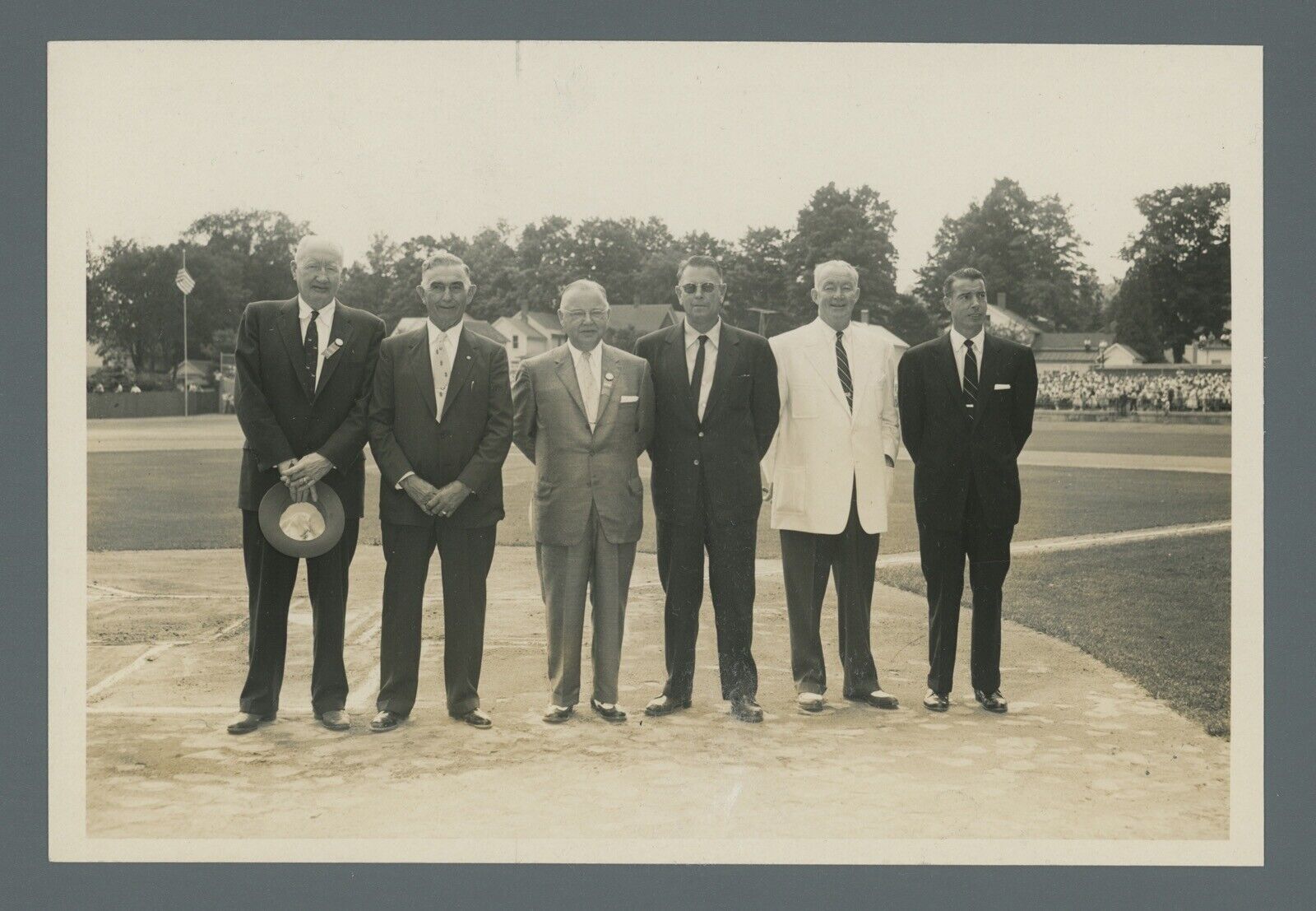 Vintage 1955 Hall of Fame Inductees 5x7 Photo with DiMaggio, Vance, Baker, etc.