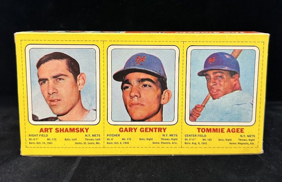 1969 New York Mets Unopened Transogram Box Art Shamsky Gary Gentry Tommie Agee