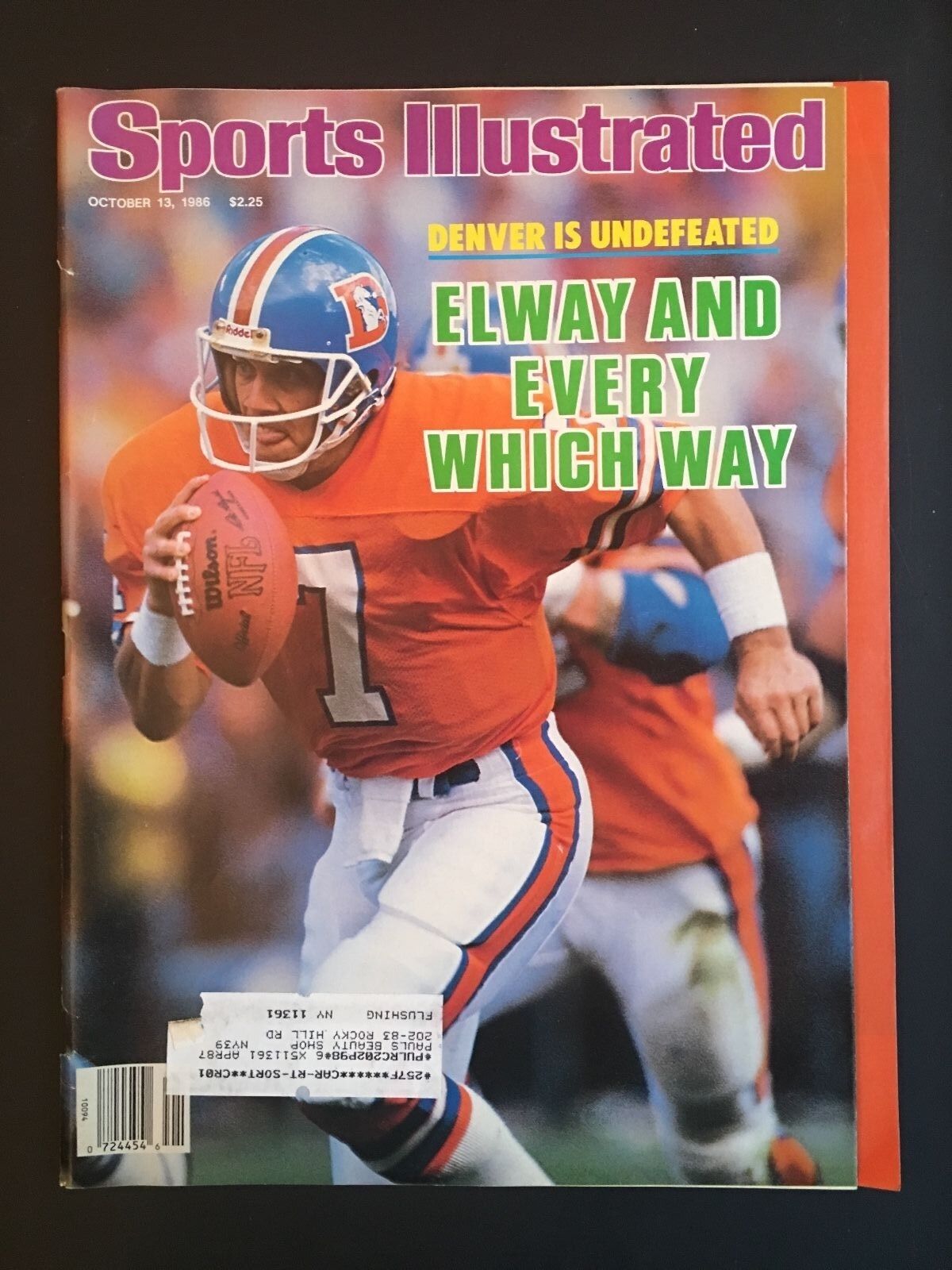 Sports Illustrated Magazine October 13, 1986 Issue Denver Broncos John Elway