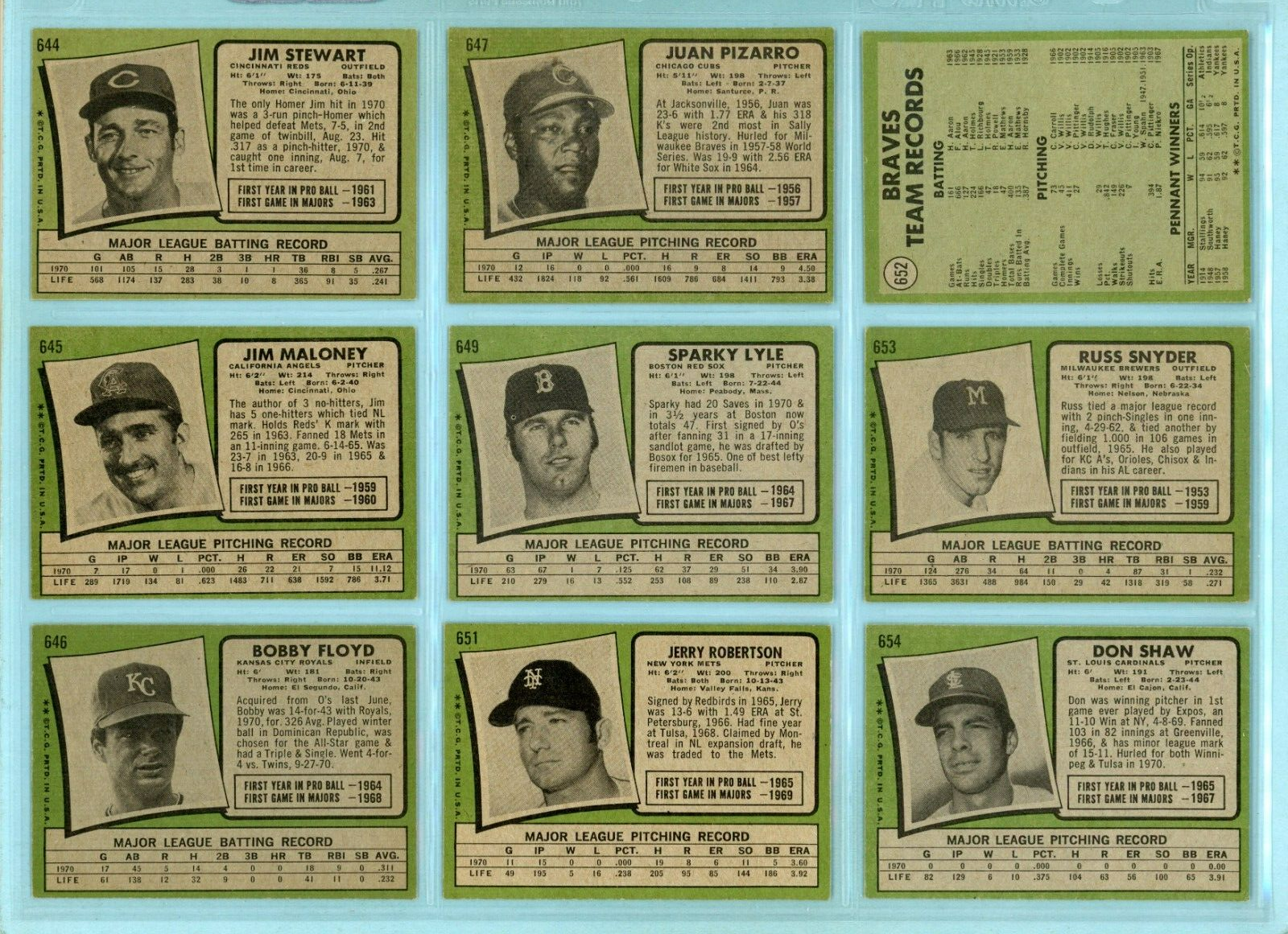 1971 Topps Starter Set Lot of 90 Different High Number Baseball Cards Ex/Mt sbsl