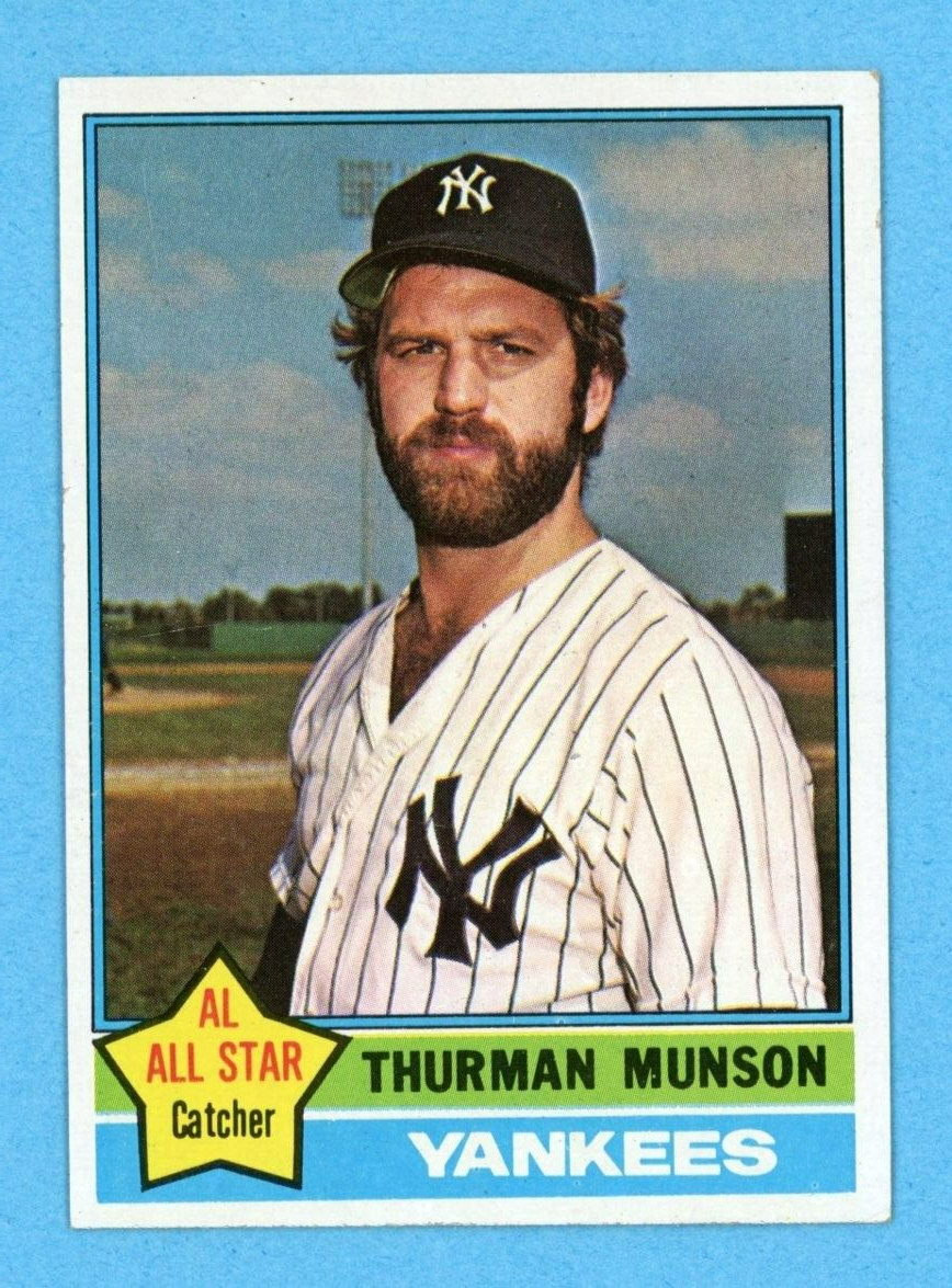 1976 Topps #650 Thurman Munson New York Yankees Baseball Card EX+ - Ex/Mt