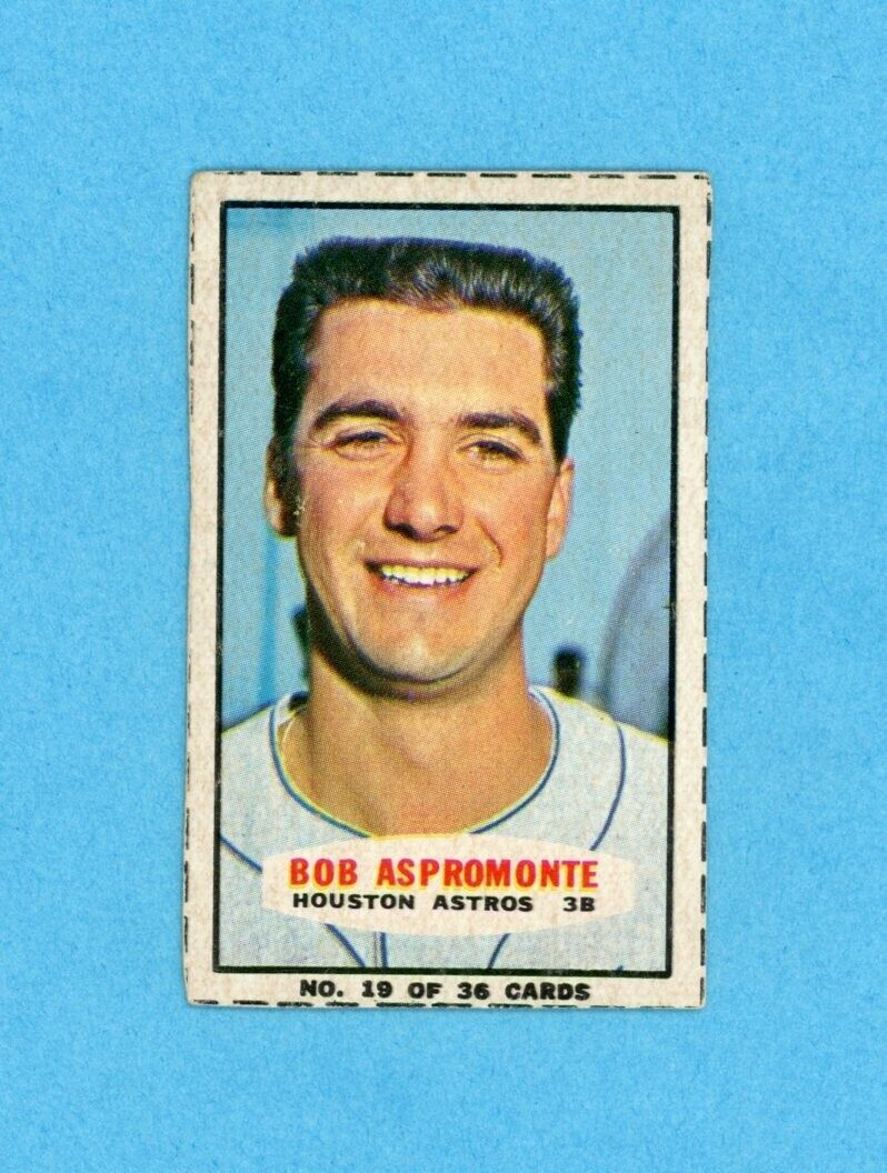 1965 Bazooka #19 Bob Aspromonte Houston Astros Baseball Card