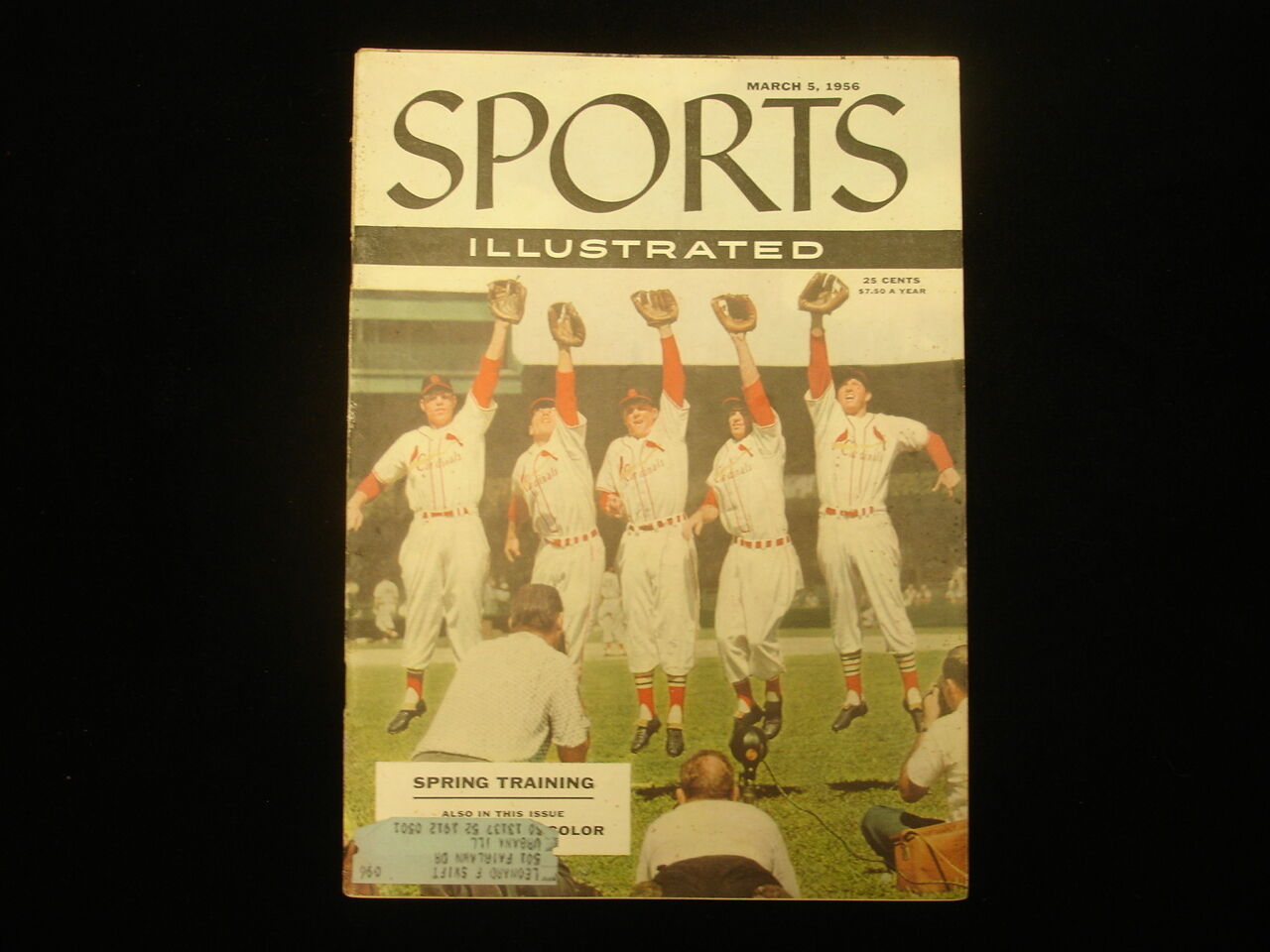 March 5, 1956 Sports Illustrated Magazine - St. Louis Cardinals Cover