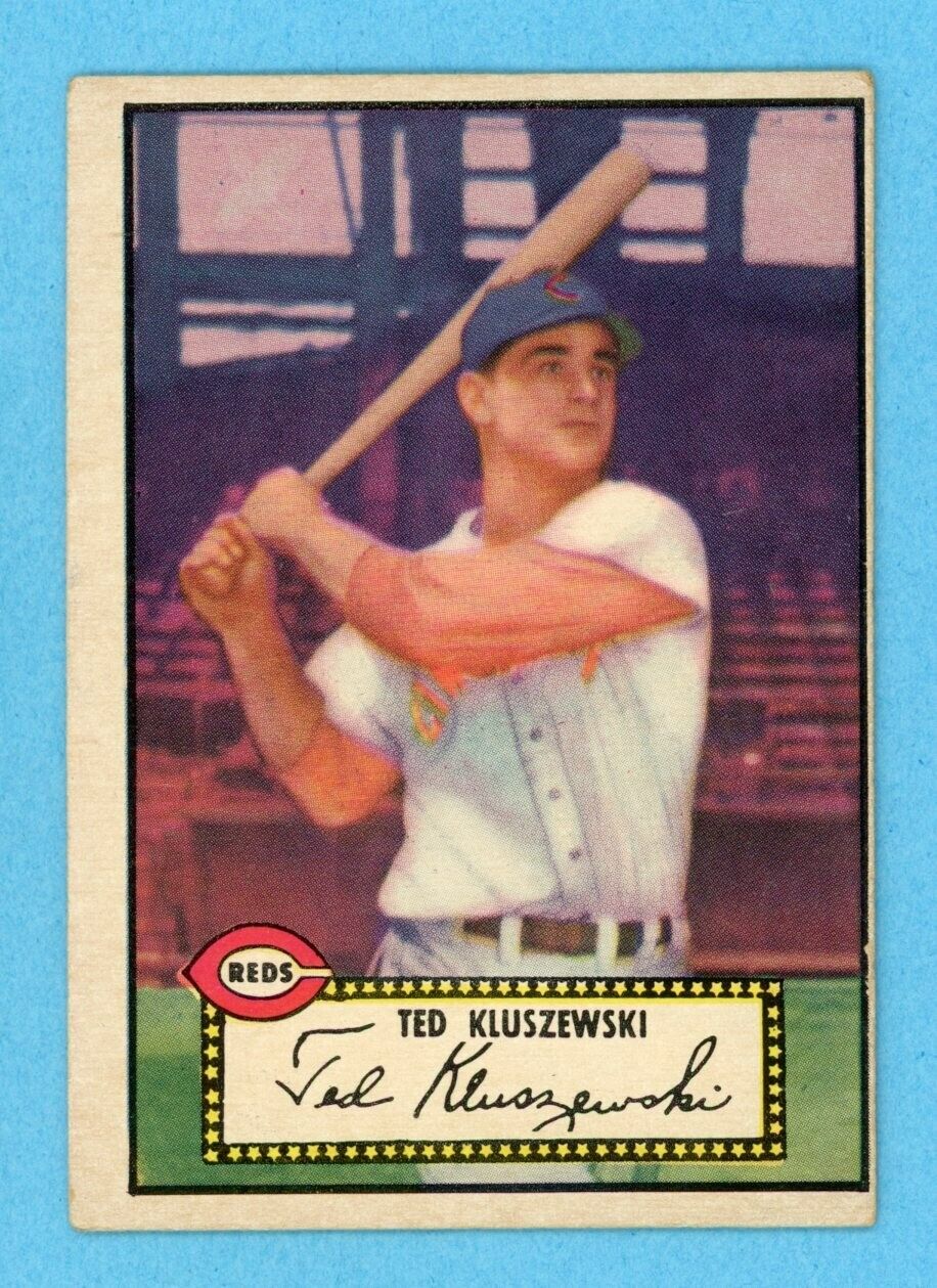 1952 Topps #29 Ted Kluszewski Cincinnati Reds Baseball Card Vg/Ex o/c