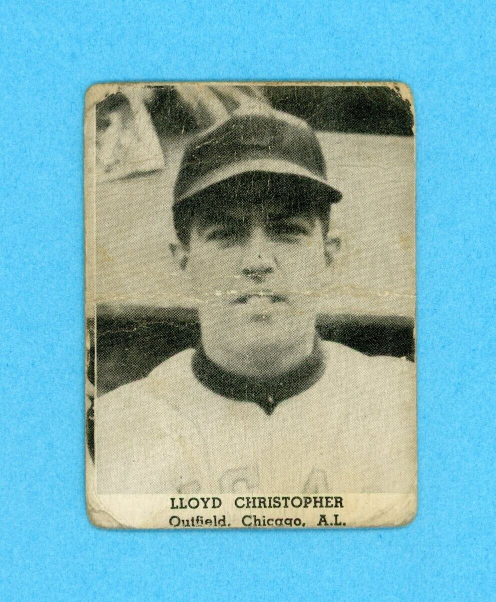 1947 Tip Top Bread Lloyd Christopher Chicago White Sox Baseball Card Low Grade