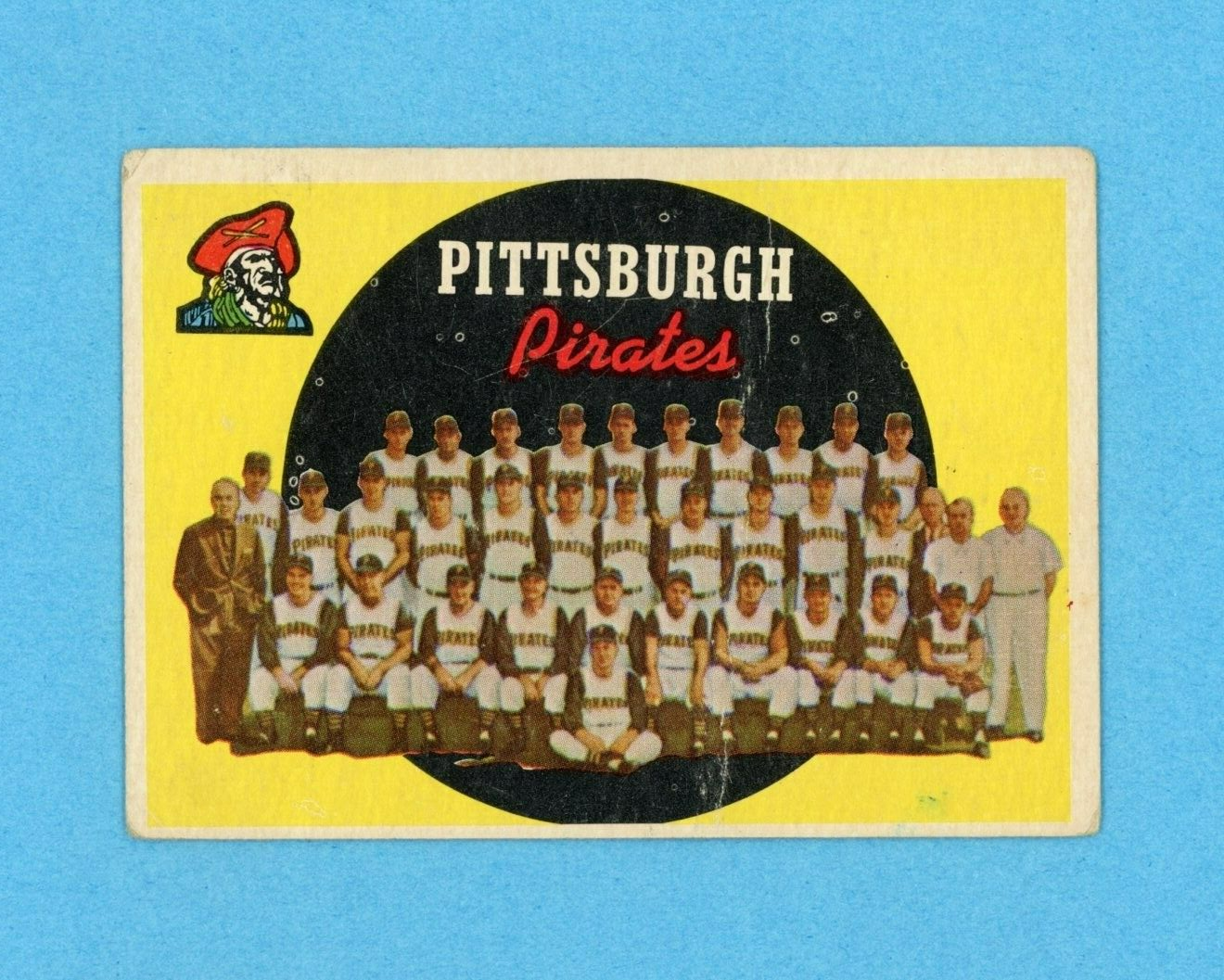 1959 Topps #528 Pittsburgh Pirates Team High Number Baseball Card LG un ck