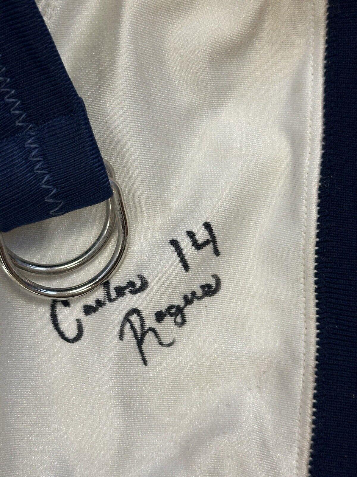 2001-04 Carlos Rogers Auburn RB SIGNED GAME USED NCAA College Football Pants