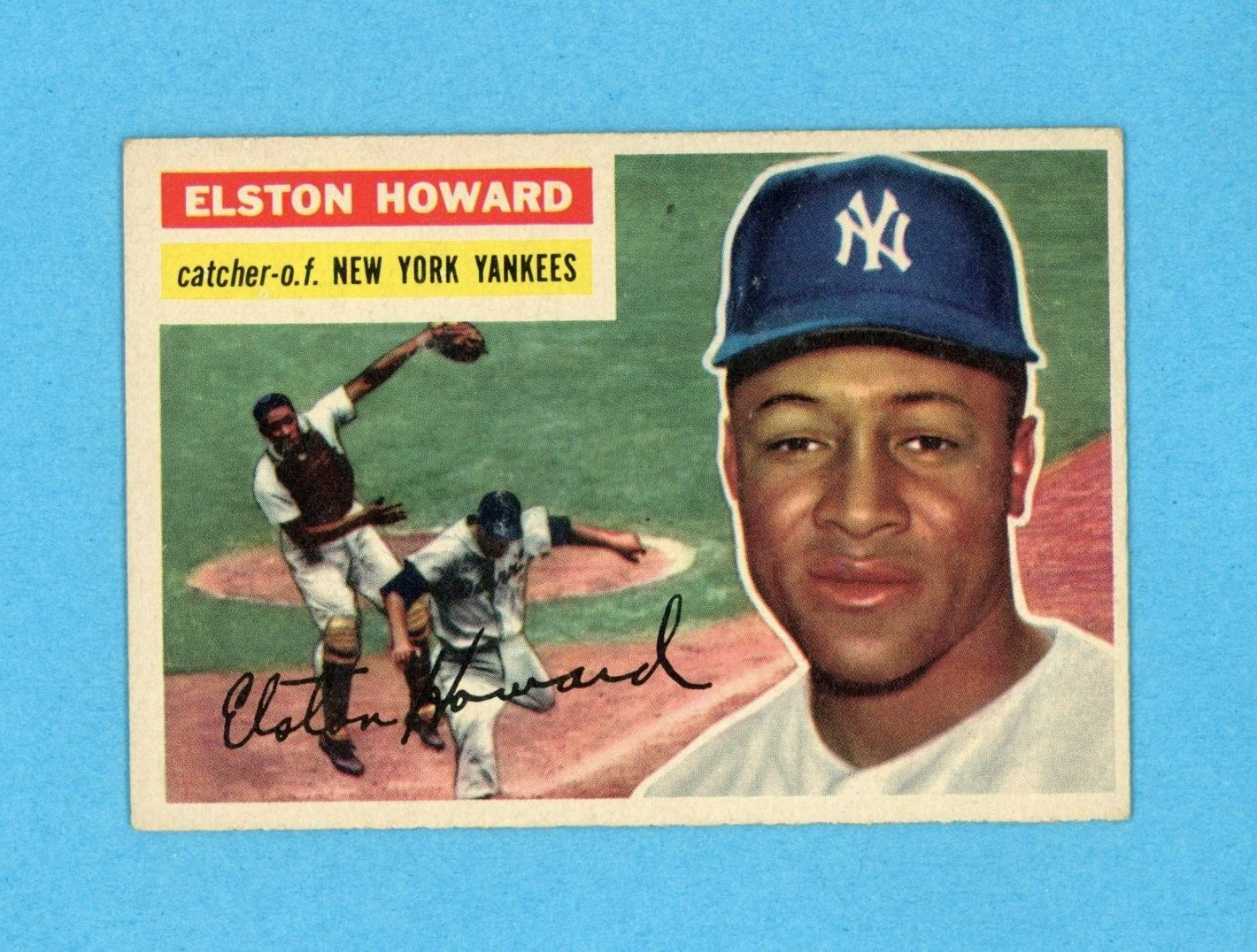 1956 Topps #208 Elston Howard New York Yankees Baseball Card EX - EX+