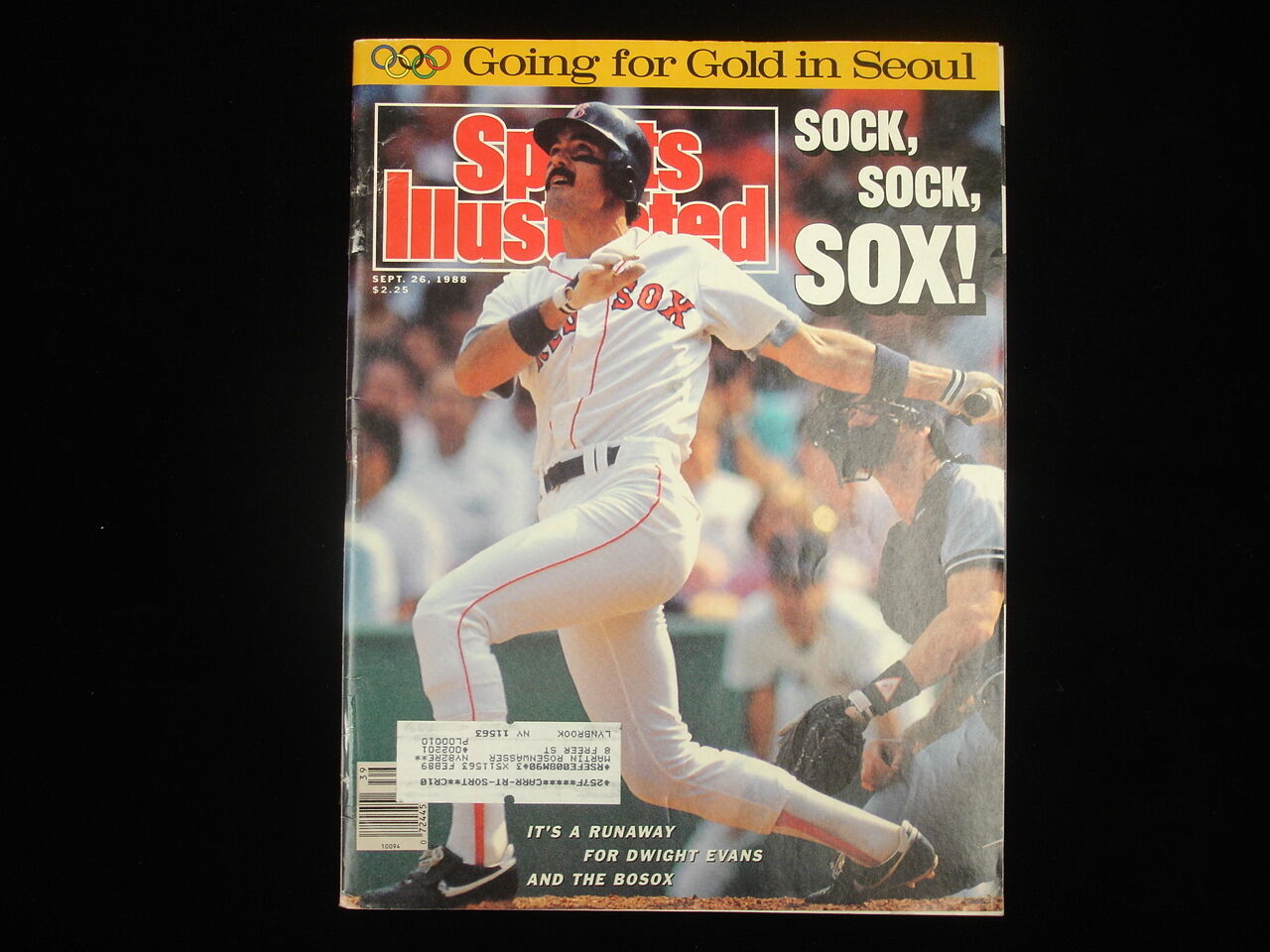 September 26, 1988 Sports Illustrated Magazine - Dwight Evans Cover