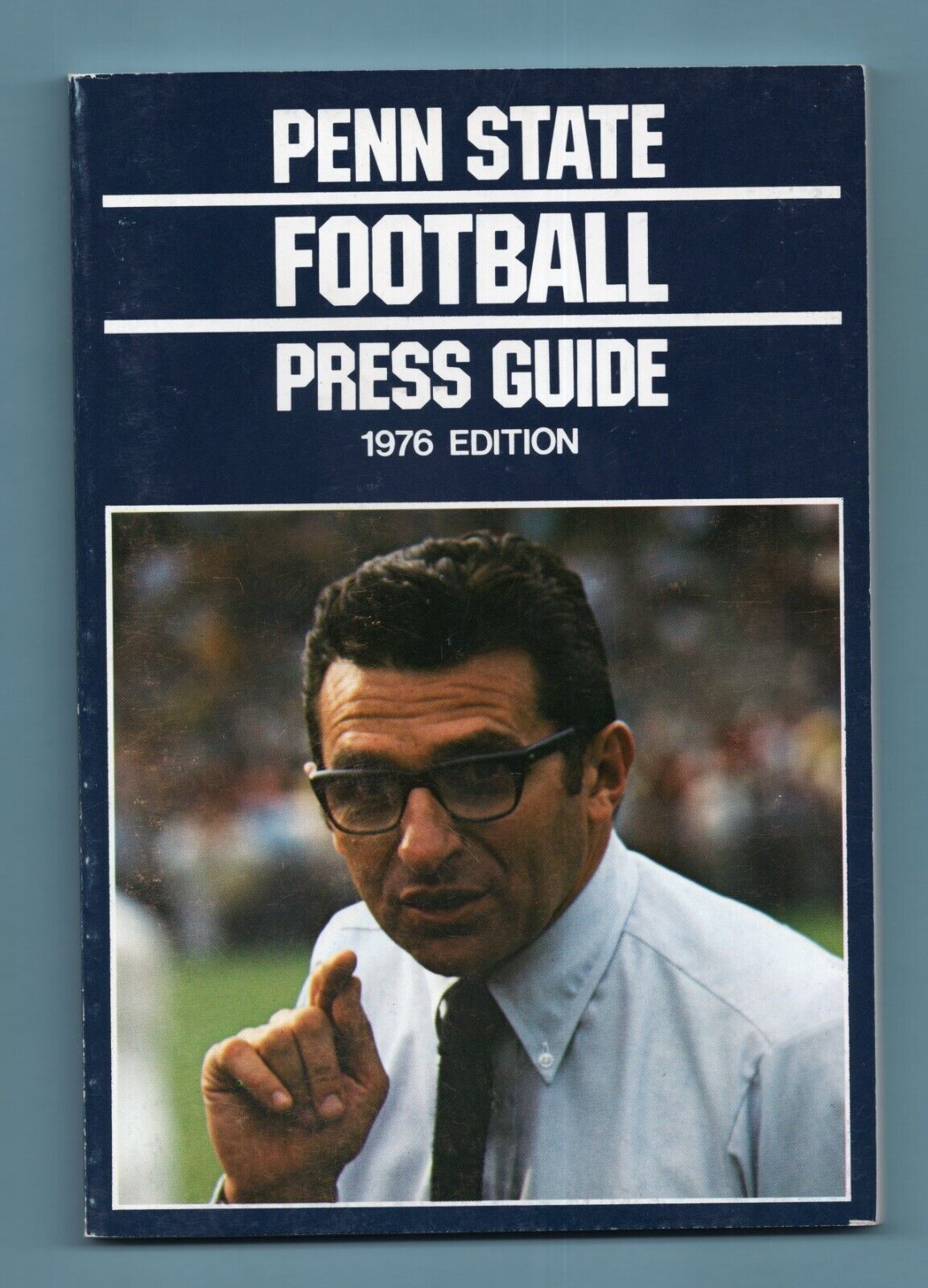 1976 Penn State Football Media Guide Joe Paterno on Cover