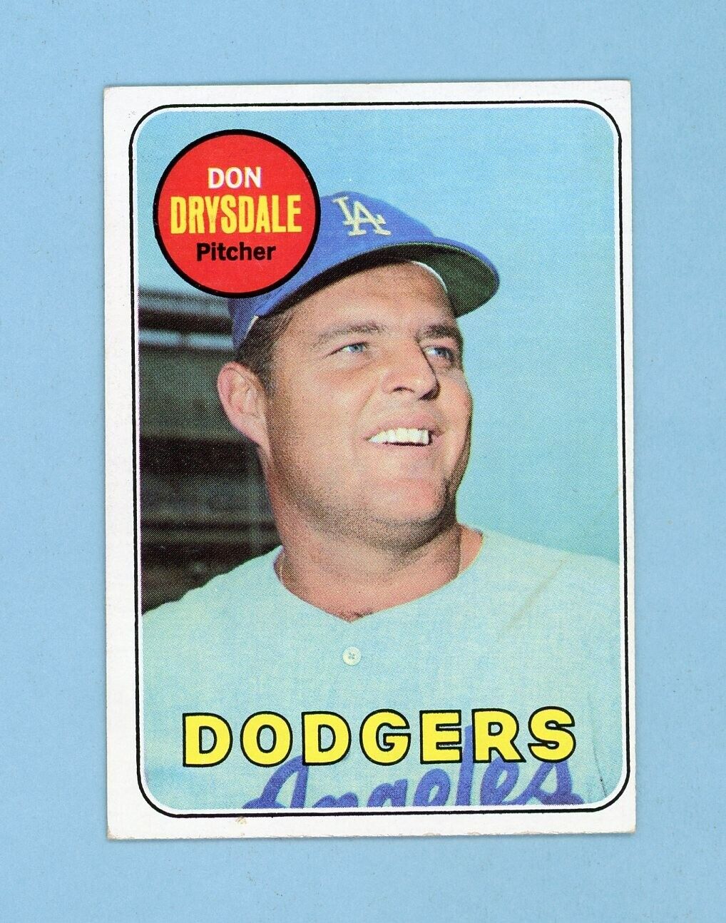 1969 Topps #400 Don Drysdale Los Angeles Dodgers Baseball Card EX+ - Ex/Mt o/c