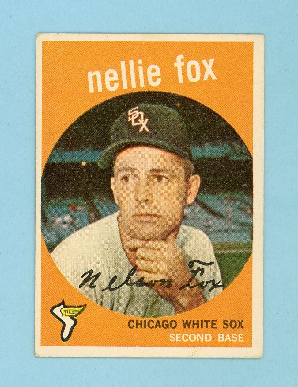 1959 Topps #30 Nellie Fox Chicago White Sox Baseball Card EX vlwtrc