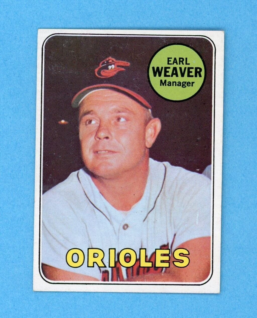 1969 Topps #516 Earl Weaver Baltimore Orioles Rookie Baseball Card Ex/Mt