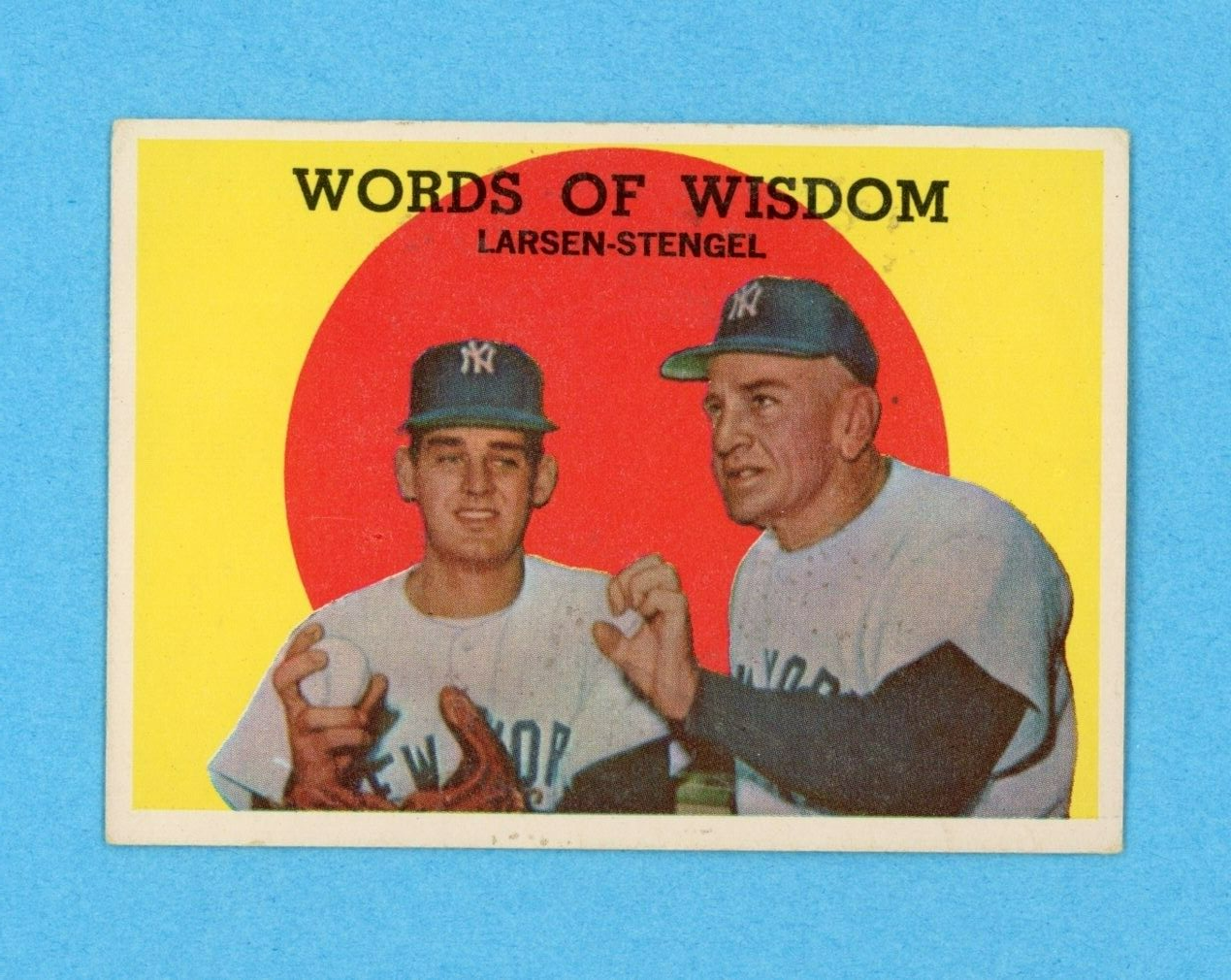 1959 Topps #383 Words of Wisdom New York Yankees Baseball Card EX