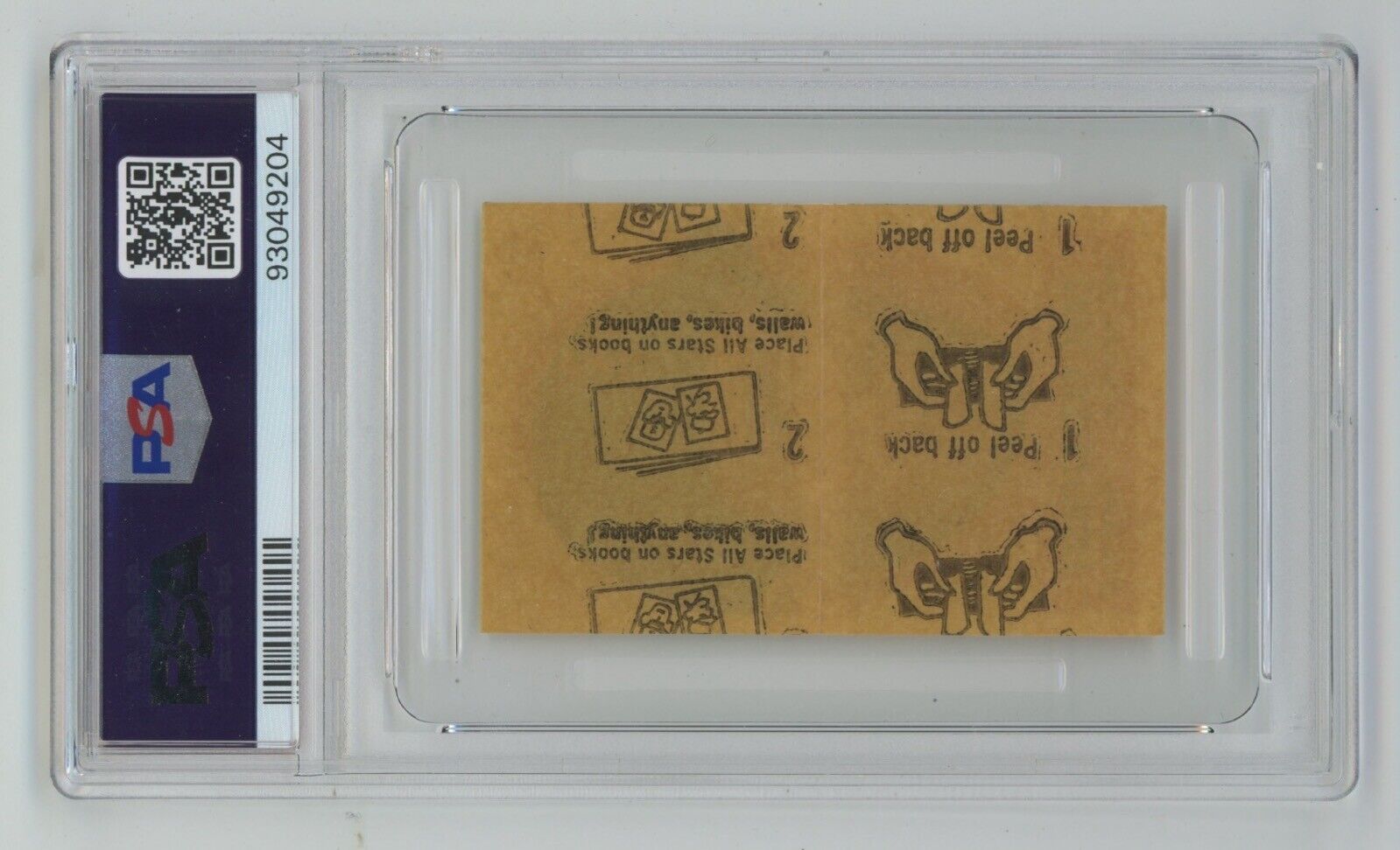 Carl Yastrzemski 1963 Topps Peel Offs • Instruction Back • PSA 6 EX-MT